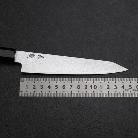 Kiritsuke Petty VG-10 Damascus Zelkova Handle 145mm (5.7”)-[Musashi]-[Japanese-Kitchen-Knives]