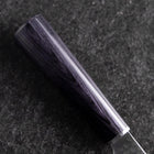 Kiritsuke Petty VG-10 Tsuchime Oval Purple Handle 150mm (5.9”)-[Musashi]-[Japanese-Kitchen-Knives]