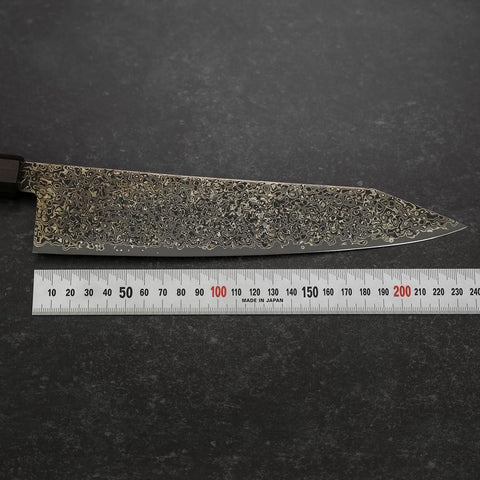 Kiritsuke SG-2 Black Nickel Damascus Ebony Handle 240mm (9.4”)-[Musashi]-[Japanese-Kitchen-Knives]