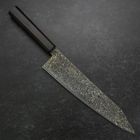 Kiritsuke SG-2 Black Nickel Damascus Ebony Handle 240mm (9.4”)-[Musashi]-[Japanese-Kitchen-Knives]
