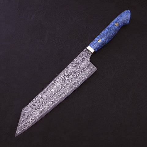 Kiritsuke SG-2 Damascus Turquoise Blue Handle 240mm (9.4”)-[Musashi]-[Japanese-Kitchen-Knives]