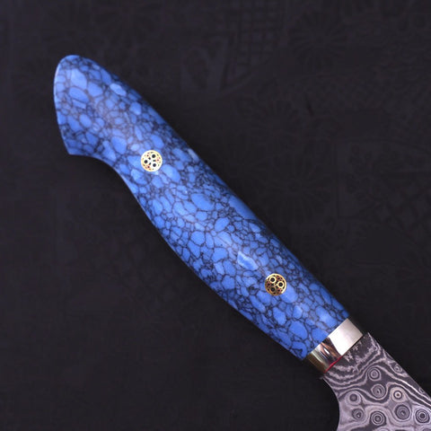 Kiritsuke SG-2 Damascus Turquoise Blue Handle 240mm (9.4”)-[Musashi]-[Japanese-Kitchen-Knives]