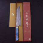 Kiritsuke SG-2 Damascus Turquoise Blue Handle 240mm (9.4”)-[Musashi]-[Japanese-Kitchen-Knives]
