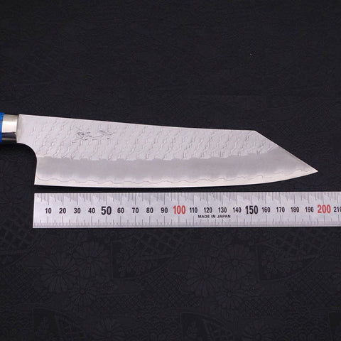 Kiritsuke SG-2 Tsuchime Turquoise Blue Handle 200mm (7.9”)-[Musashi]-[Japanese-Kitchen-Knives]