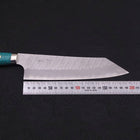 Kiritsuke SG-2 Tsuchime Turquoise Green Handle 200mm (7.9”)-[Musashi]-[Japanese-Kitchen-Knives]