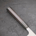 Kiritsuke SKD11 Nashiji Buffalo Ebony Handle 210mm (8.3”)-[Musashi]-[Japanese-Kitchen-Knives]