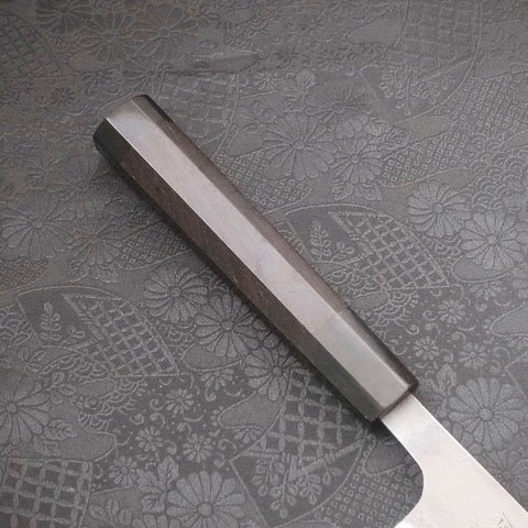 Kiritsuke SKD11 Nashiji Buffalo Ebony Handle 210mm (8.3”)-[Musashi]-[Japanese-Kitchen-Knives]