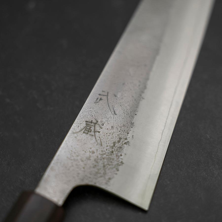 Kiritsuke SKD11 Nashiji Ebony Handle 210mm (8.3”)-[Musashi]-[Japanese-Kitchen-Knives]