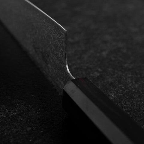 Kiritsuke SLD Black Damascus Ebony Handle 205mm (8.1”)-[Musashi]-[Japanese-Kitchen-Knives]