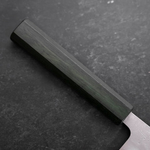 Kiritsuke SLD Nashiji Washi Green Urushi Handle 210mm (8.3”)-[Musashi]-[Japanese-Kitchen-Knives]