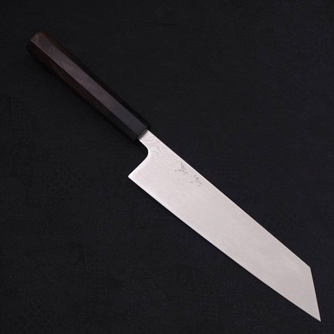 Kiritsuke SLD Wave Nickel Damascus Buffalo Ebony Handle 210mm (8.3”)-[Musashi]-[Japanese-Kitchen-Knives]