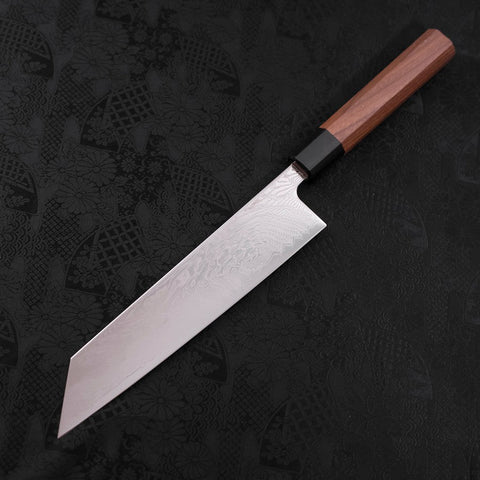 Kiritsuke SLD Wave Nickel Damascus Walnut Handle 210mm (8.3”)-[Musashi]-[Japanese-Kitchen-Knives]