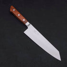 Kiritsuke Santoku VG-5 Stainless Tsuchime Western Mahogany Handle 190mm (7.5”)-[Musashi]-[Japanese-Kitchen-Knives]