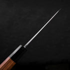Kiritsuke Santoku White Steel #2 Kasumi Buffalo Teak Handle 180mm (7”)-[Musashi]-[Japanese-Kitchen-Knives]