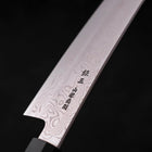 Kiritsuke Silver Steel #3 Damascus Buffalo Teak Handle 210mm (8.3”)-[Musashi]-[Japanese-Kitchen-Knives]