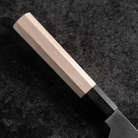 Kiritsuke Silver Steel #3 Kasumi Buffalo Magnolia Handle 200mm (7.9”)-[Musashi]-[Japanese-Kitchen-Knives]