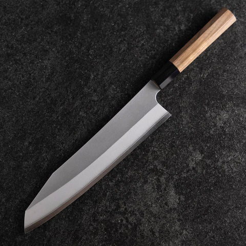 Kiritsuke Silver Steel #3 Kasumi Buffalo Walnut Handle 210mm (8.2”)-[Musashi]-[Japanese-Kitchen-Knives]