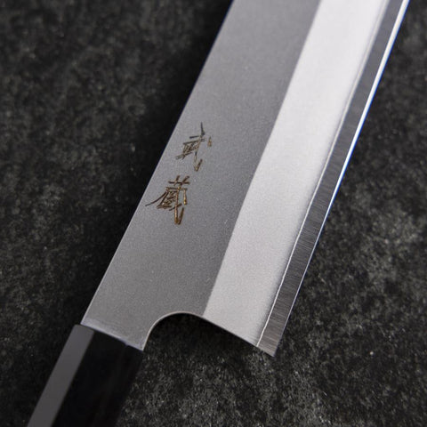 Kiritsuke Silver Steel #3 Kasumi Buffalo Walnut Handle 210mm (8.2”)-[Musashi]-[Japanese-Kitchen-Knives]