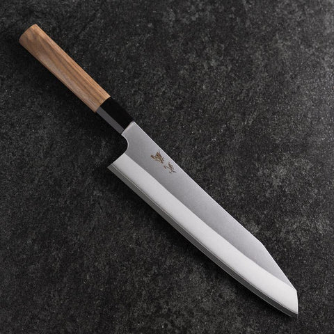 Kiritsuke Silver Steel #3 Kasumi Buffalo Walnut Handle 210mm (8.2”)-[Musashi]-[Japanese-Kitchen-Knives]