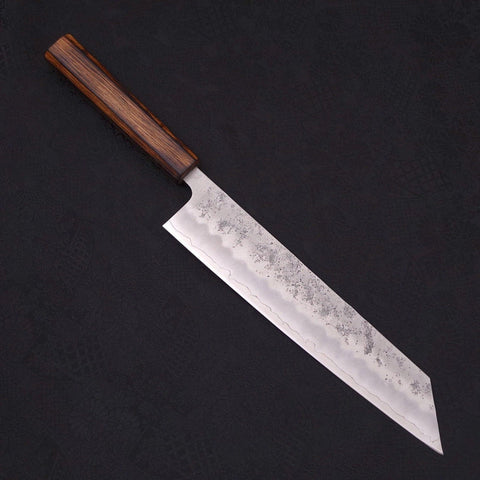 Kiritsuke Silver Steel #3 Nashiji Sumi Urushi Handle 240mm (9.4”)-[Musashi]-[Japanese-Kitchen-Knives]