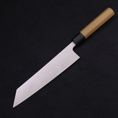 Kiritsuke Silver Steel #3 Polished Buffalo Magnolia Handle 210mm (8.3”)-[Musashi]-[Japanese-Kitchen-Knives]