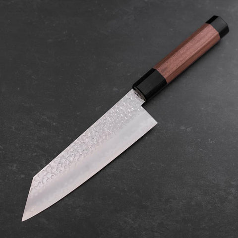 Kiritsuke Silver Steel #3 Tsuchime Walnut Handle 170mm (6.7”)-[Musashi]-[Japanese-Kitchen-Knives]