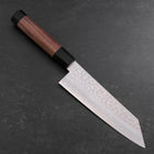 Kiritsuke Silver Steel #3 Tsuchime Walnut Handle 170mm (6.7”)-[Musashi]-[Japanese-Kitchen-Knives]