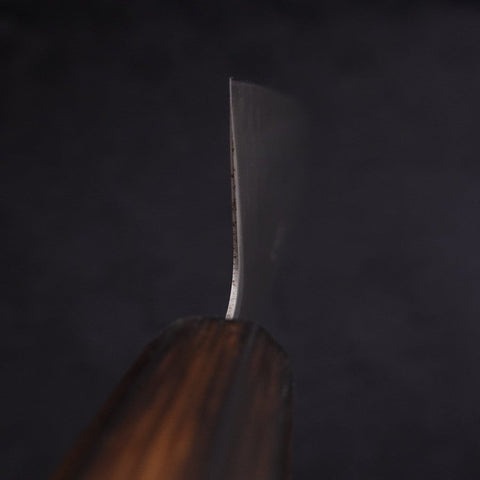 Kiritsuke Stainless Clad Blue Super Polished Sumi Urushi Handle 210mm (8.3”)-[Musashi]-[Japanese-Kitchen-Knives]