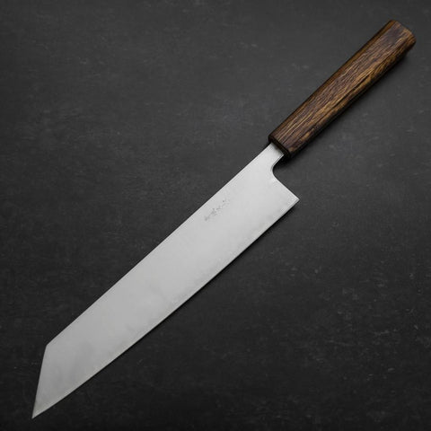 Kiritsuke Stainless Clad Blue Super Polished Sumi Urushi Handle 240mm (9.4”)-[Musashi]-[Japanese-Kitchen-Knives]