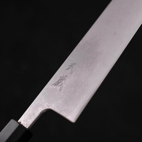 Kiritsuke VG-10 Damascus Buffalo Ebony Handle 210mm (8.3”)-[Musashi]-[Japanese-Kitchen-Knives]