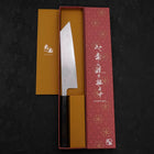 Kiritsuke VG-10 Damascus Buffalo Ebony Handle 210mm (8.3”)-[Musashi]-[Japanese-Kitchen-Knives]