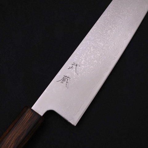 Kiritsuke VG-10 Damascus Sumi Urushi Handle 210mm (8.3”)-[Musashi]-[Japanese-Kitchen-Knives]