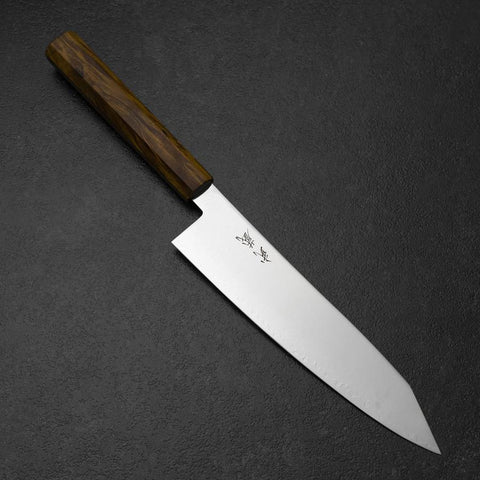 Kiritsuke VG-10 Damascus Yellow Birch Handle 210mm (8.3”)-[Musashi]-[Japanese-Kitchen-Knives]
