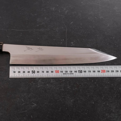 Kiritsuke VG-10 Mirror Buffalo Ebony Handle 240mm (9.4”)-[Musashi]-[Japanese-Kitchen-Knives]