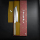 Kiritsuke VG-10 Polished White Urushi Handle 200mm (7.9”)-[Musashi]-[Japanese-Kitchen-Knives]