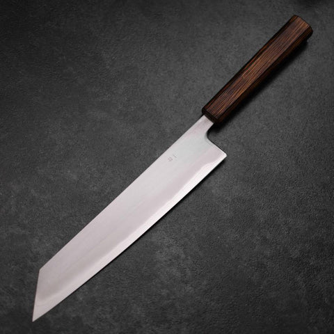 Kiritsuke White Steel #1 Polished Sumi Urushi Handle 240mm (9.4”)-[Musashi]-[Japanese-Kitchen-Knives]