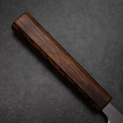 Kiritsuke White Steel #1 Polished Sumi Urushi Handle 240mm (9.4”)-[Musashi]-[Japanese-Kitchen-Knives]