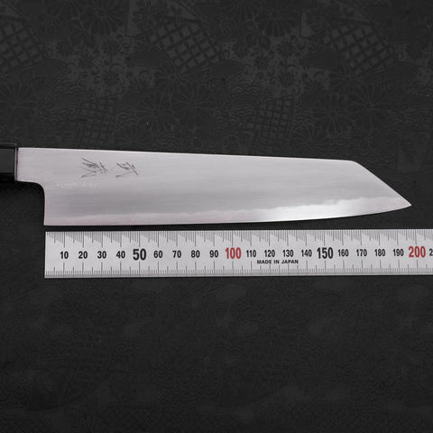 Kiritsuke White Steel #2 Kasumi Buffalo Teak Handle 210mm (8.3”)-[Musashi]-[Japanese-Kitchen-Knives]