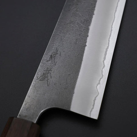 Kiritsuke White Steel #2 Kurouchi Nashiji Ashwood Handle 210mm (8.3”)-[Musashi]-[Japanese-Kitchen-Knives]