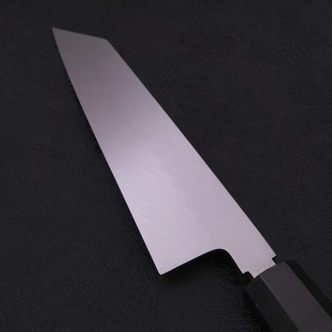Kiritsuke White Steel #2 Mirror Finish Honyaki Buffalo Ebony Handle 240mm (9.4”)-[Musashi]-[Japanese-Kitchen-Knives]