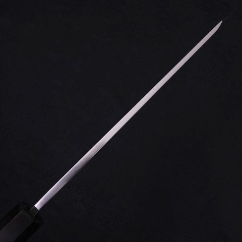 Kiritsuke White Steel #2 Mirror Finish Honyaki Buffalo Ebony Handle 240mm (9.4”)-[Musashi]-[Japanese-Kitchen-Knives]