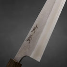Kiritsuke White Steel #2 Nashiji Ashwood Handle 210mm (8.3”)-[Musashi]-[Japanese-Kitchen-Knives]
