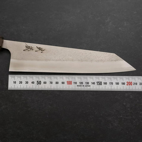 Kiritsuke White Steel #2 Nashiji Ashwood Handle 210mm (8.3”)-[Musashi]-[Japanese-Kitchen-Knives]