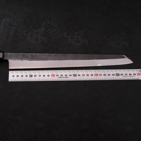 Kiritsuke Yanagiba Blue Steel #2 Kurouchi Buffalo Wenge Handle 300mm (11.8”)-[Musashi]-[Japanese-Kitchen-Knives]