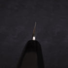 Kiritsuke Yanagiba Silver Steel #3 Kasumi Buffalo Ebony Handle 240mm (9.4”)-[Musashi]-[Japanese-Kitchen-Knives]