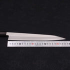 Kiritsuke Yanagiba Silver Steel #3 Kasumi Buffalo Ebony Handle 240mm (9.4”)-[Musashi]-[Japanese-Kitchen-Knives]