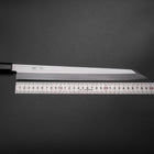 Kiritsuke Yanagiba Silver Steel #3 Kasumi Buffalo Ebony Handle 300mm (11.8”)-[Musashi]-[Japanese-Kitchen-Knives]