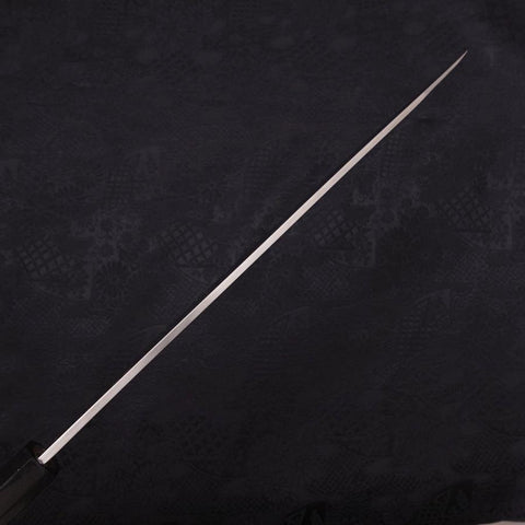 Kiritsuke Yanagiba Silver Steel #3 Polished Buffalo Ebony Handle 270mm (10.6”)-[Musashi]-[Japanese-Kitchen-Knives]