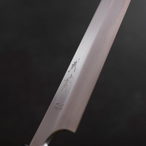 Kiritsuke Yanagiba VG-10 Polished Buffalo Ebony Handle 300mm (11.8”)-[Musashi]-[Japanese-Kitchen-Knives]