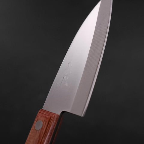 Kodeba AUS-6 Polished Brown Western Handle 95mm (3.7”)-[Musashi]-[Japanese-Kitchen-Knives]